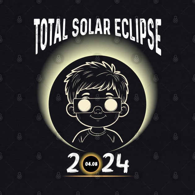 Solar Eclipse 2024 Shirt Total Eclipse April 8th 2024 Kid Boy by Peter smith